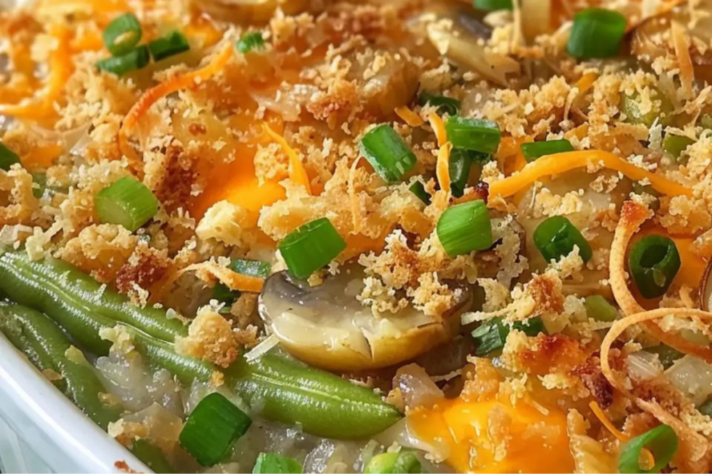 Cheddar Bay Green Bean Casserole