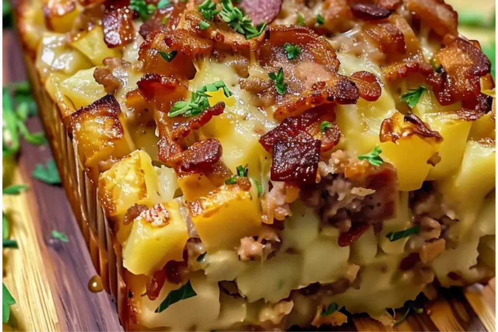 Bacon & Sausage Potato Loaf