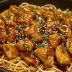 One-Pot Honey Garlic Chicken and Noodles