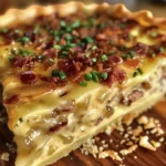 Caramelized Onion and Beef Bacon Quiche
