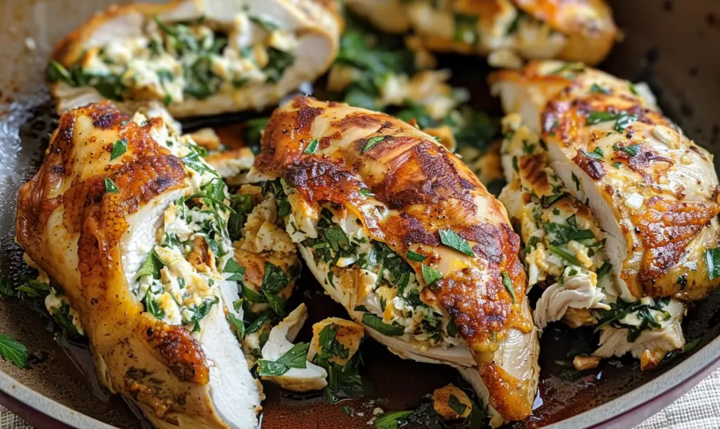 Broccoli and Cheese Stuffed Chicken Breast