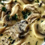 Creamy Rotisserie Chicken Mushroom Soup