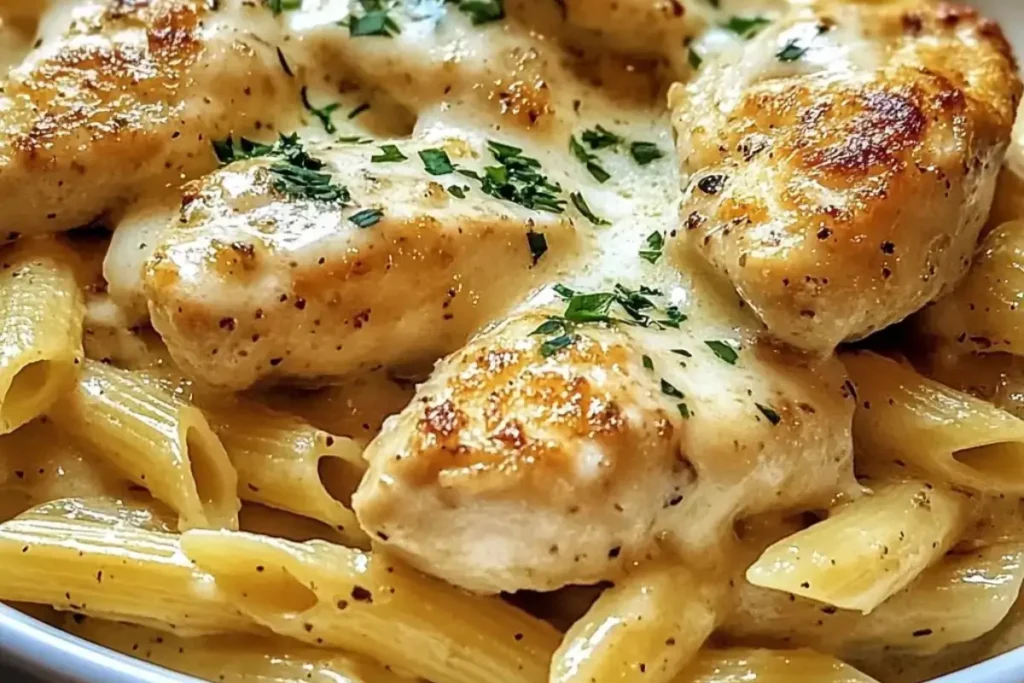 Garlic Parmesan Chicken Pasta Recipe