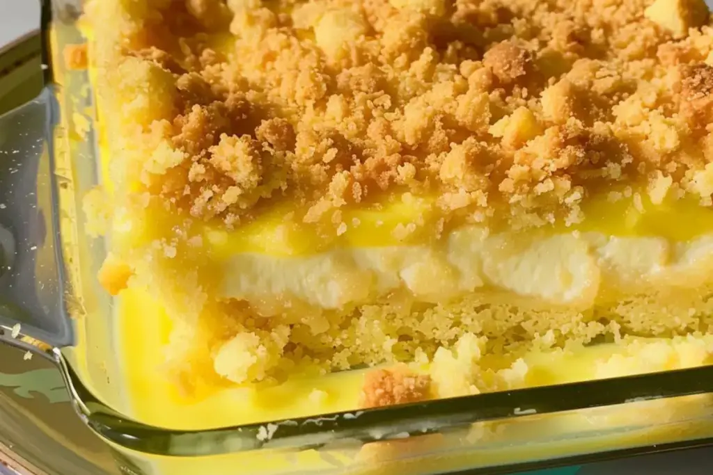 Lemon Cream Cheese Dump Cake