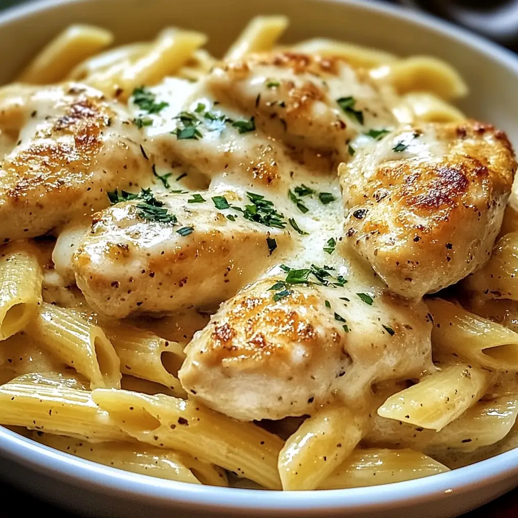 Garlic Parmesan Chicken Pasta Recipe 